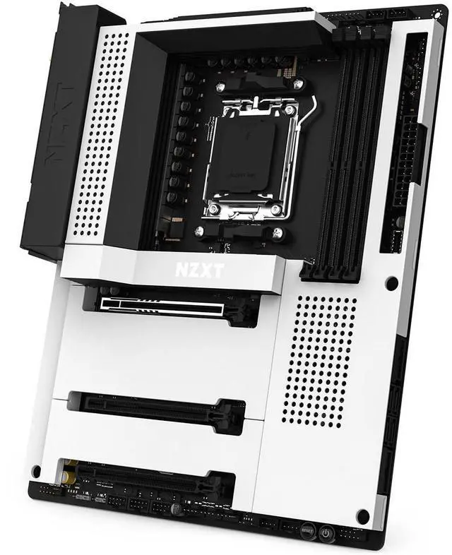 Alt view image 6 of 11 - NZXT N7 B650E - N7-B65XT-W1 - AMD B650 chipset (Supports AMD 7000 Series CPUs) - ATX Gaming Motherboard - Integrated Rear I/O Shield - WiFi 6 connectivity - White
