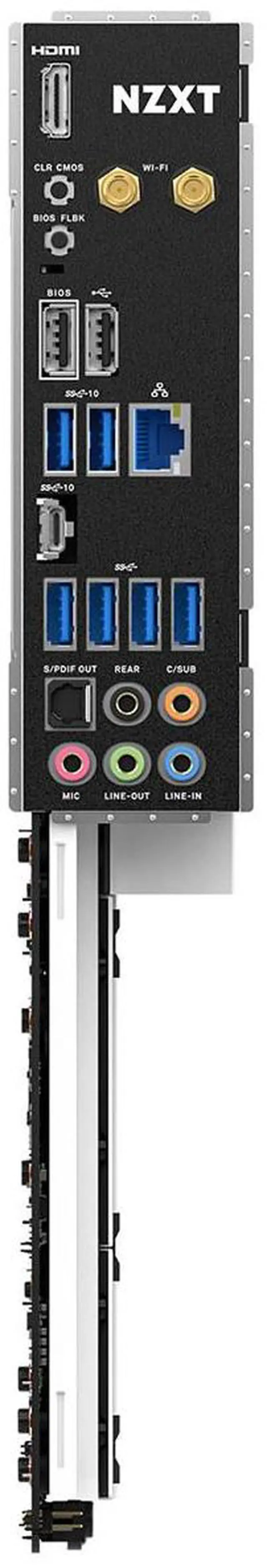 Alt view image 9 of 11 - NZXT N7 B650E - N7-B65XT-W1 - AMD B650 chipset (Supports AMD 7000 Series CPUs) - ATX Gaming Motherboard - Integrated Rear I/O Shield - WiFi 6 connectivity - White