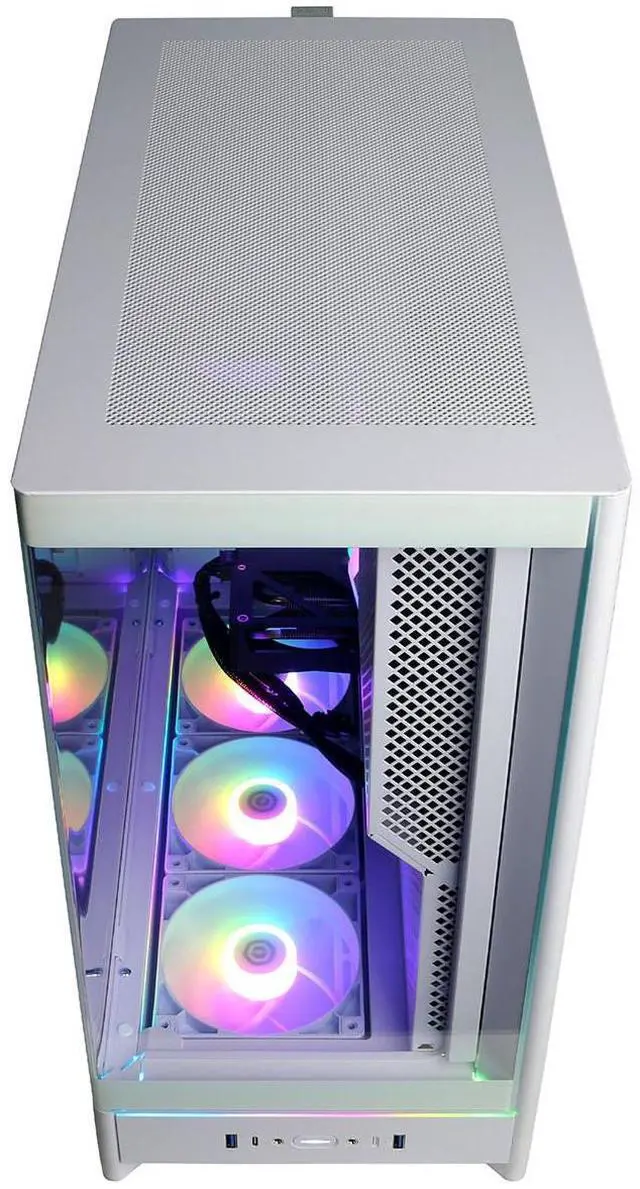 Alt view image 3 of 6 - CyberPowerPC Gamer Supreme Liquid Cooled Gaming Desktop Computer, Intel Core Ultra 7 265KF 3.9GHz, 32GB RAM, 2TB SSD, NVIDIA GeForce RTX 5060 Ti 16GB, Windows 11 Home, White