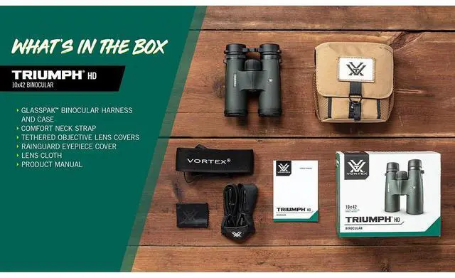Alt view image 12 of 12 - Vortex Triumph HD 10x42 Multi-Coated Lenses Fogproof and Shockproof Binocular