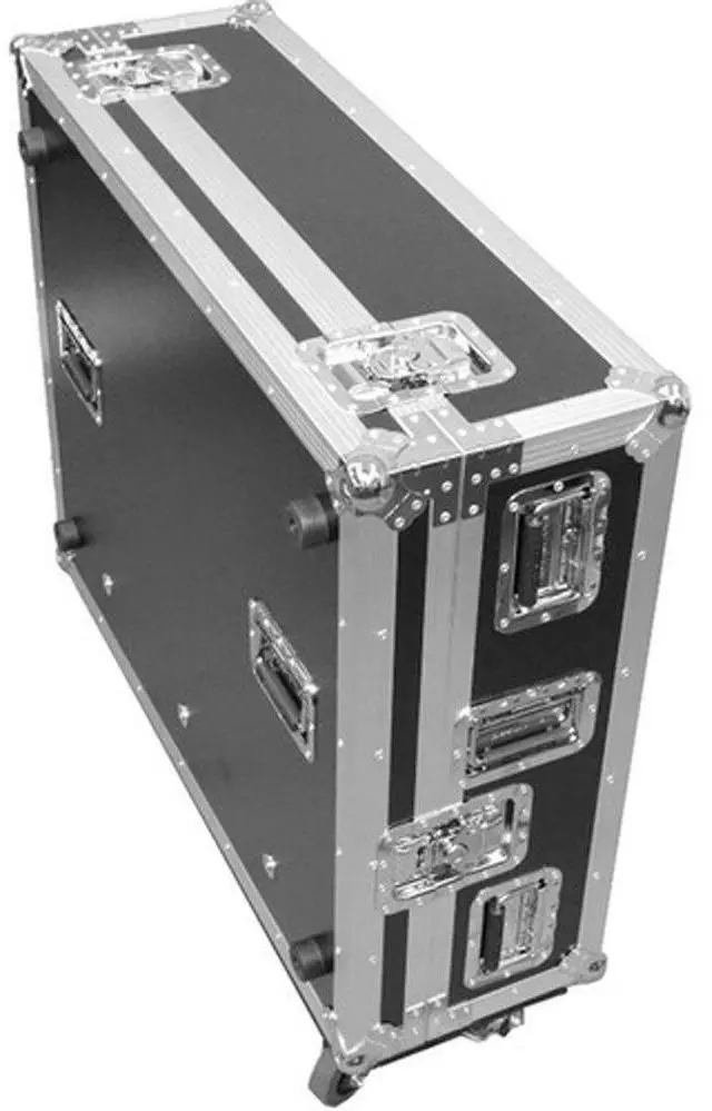 Alt view image 5 of 11 - Deejay LED TBHX32DOGHOUSEW Fly Drive Case for Behringer X32 Digital Mixer with Wheels, Black