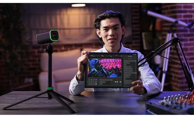 Alt view image 13 of 14 - BirdDog Maki Live 8.2MP 4K UltraHD NDI|HX3 Battery Powered Live Streaming 3X Box Camera, Black