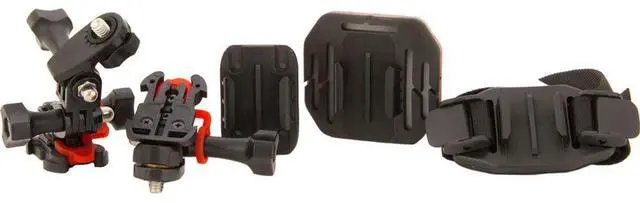 Alt view image 6 of 8 - Vivitar Pro Series Curved Helmet, Flat Surface & Vented Helmet Mounts for GoPro & All Action Cameras