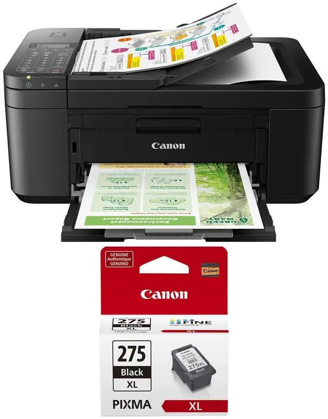 Main image of Canon PIXMA TR4720 Wireless All-In-One Inkjet Printer, Black, Bundle with Black Ink Pack