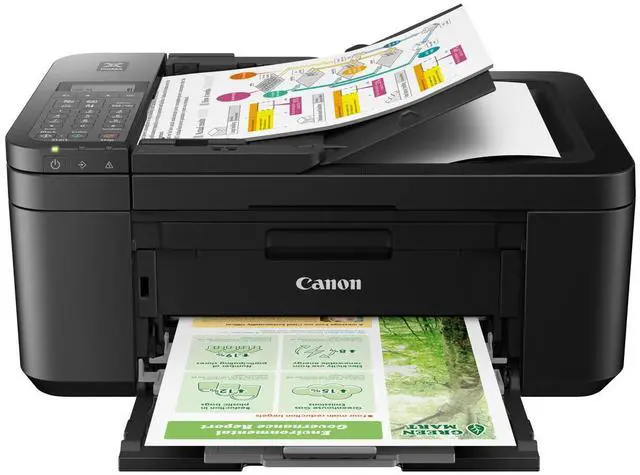 Alt view image 2 of 5 - Canon PIXMA TR4720 Wireless All-In-One Inkjet Printer, Black, Bundle with Black Ink Pack