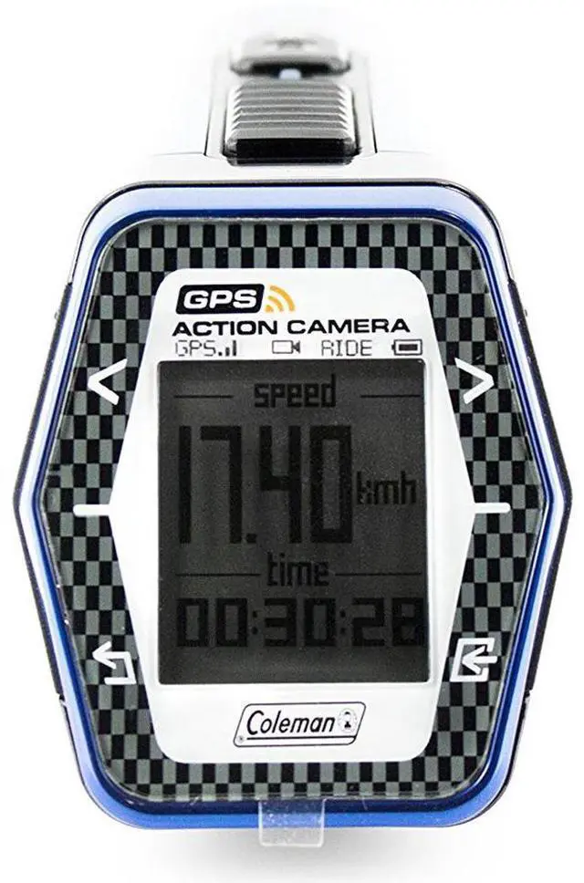 Alt view image 3 of 3 - Coleman CX9WP-BL AktivSport Coleman 1080p HD Action Sports Camera with GPS, 1-Inch OLED and Health Stats (Blue)