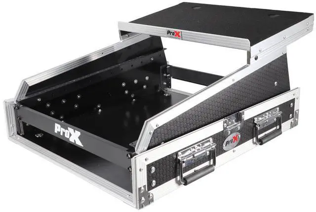 Alt view image 8 of 8 - ProX T-2MRSS13ULT 13U Top Mixer/DJ 2U Rack Combo Flight Case W/Laptop Shelf