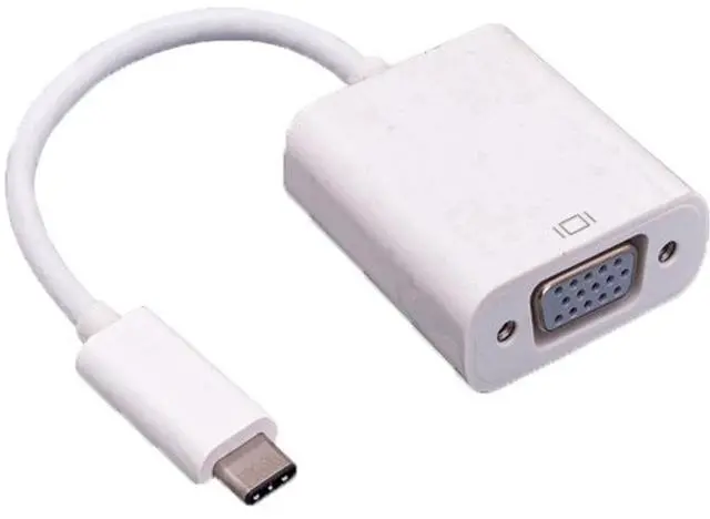 Alt view image 2 of 2 - Tera Grand USB 3.1 Type C Male to VGA Female Adapter, White