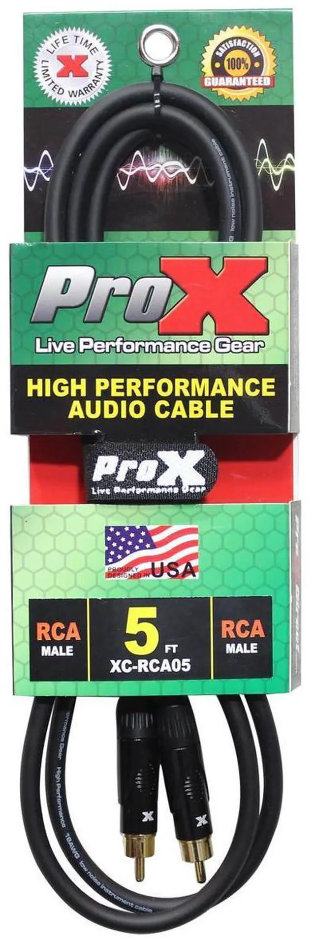 Alt view image 3 of 6 - ProX XC-RCA05 | 5\' RCA to RCA Cable