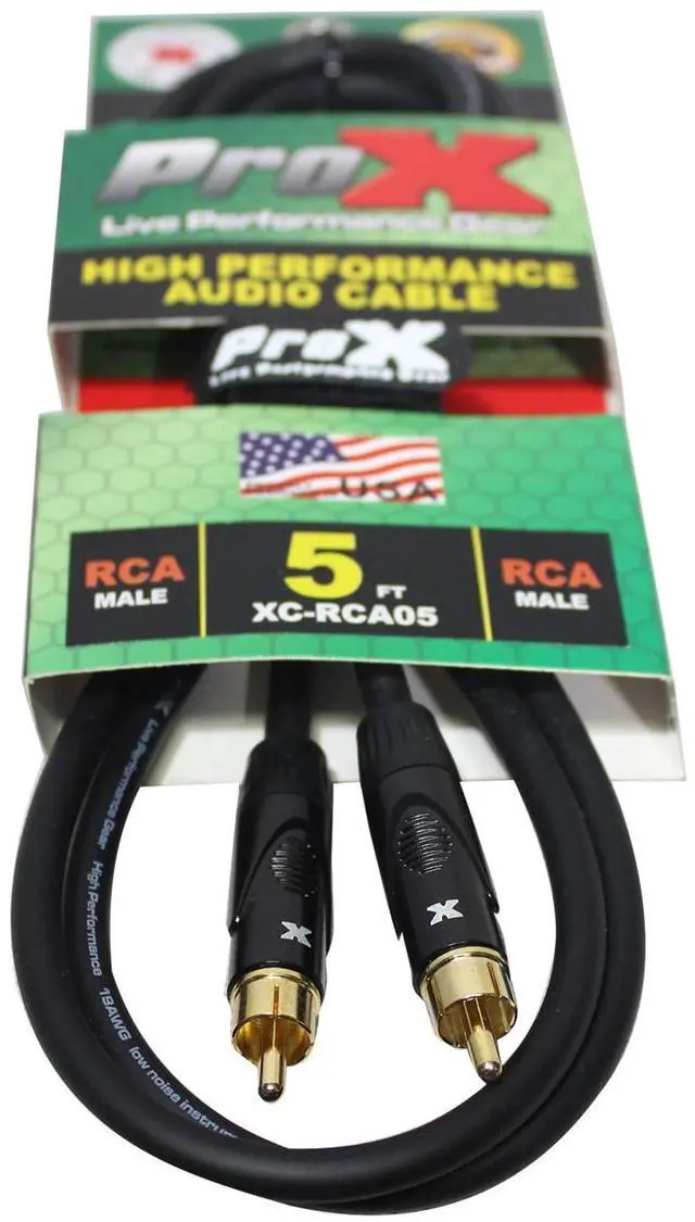Alt view image 5 of 6 - ProX XC-RCA05 | 5\' RCA to RCA Cable