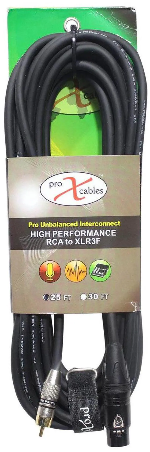 Alt view image 8 of 9 - ProX 25ft RCA to XLR Male XC-RXF25 (deluxe)