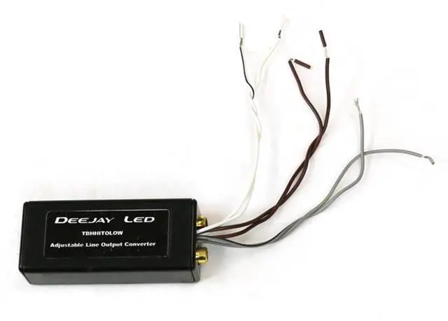 Alt view image 4 of 4 - Adjustable Speaker Level to RCA Output Converter