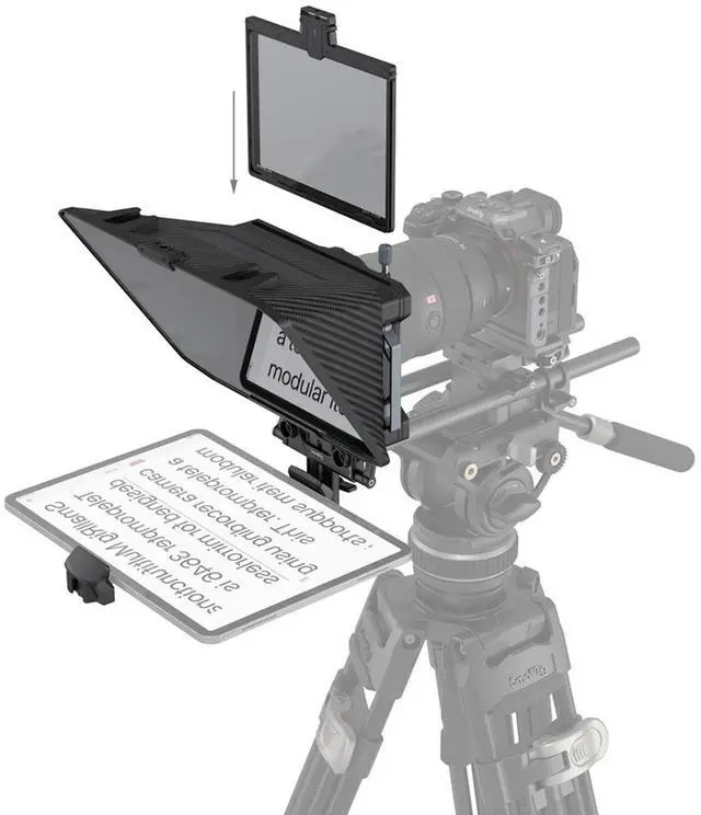 Alt view image 4 of 7 - SmallRig Multifunctional Teleprompter for Mirrorless Camera