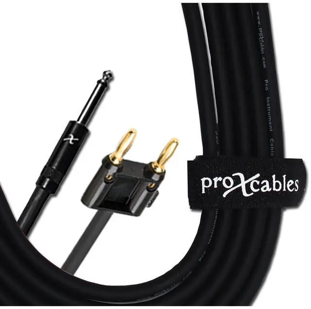 Alt view image 2 of 4 - ProX XC-QB100 100 Ft.1/4" TS-M to Banana High Performance Speaker Cable 12-AWG