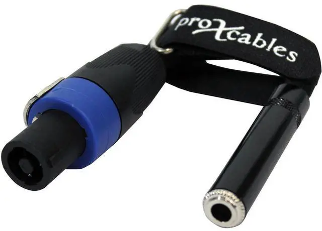 Main image of ProX XC-SQF 6" 12AWG SpeakOn to 1/4" TS-F High Performance Speaker Cable