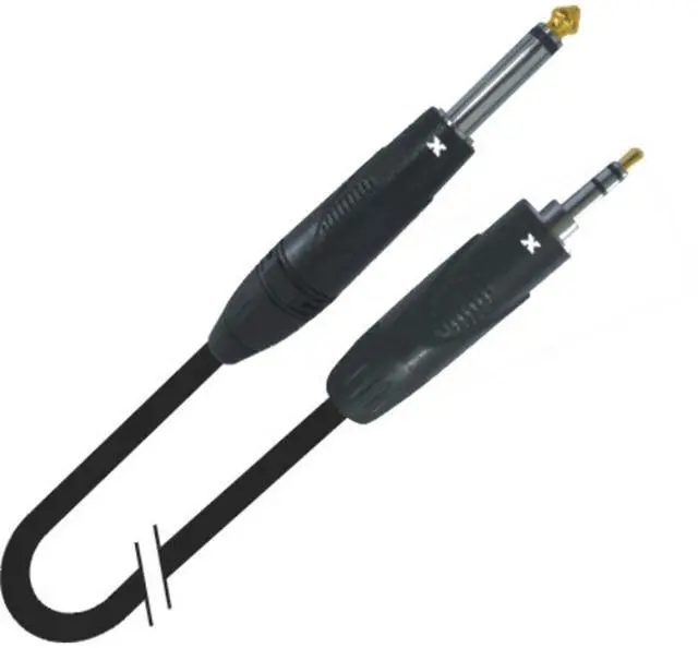 Alt view image 4 of 4 - ProX XC-MP05 5' 1/8" (3.5mm) TRS-M Mini to TS-M Unbalanced High Performance Audio Cable