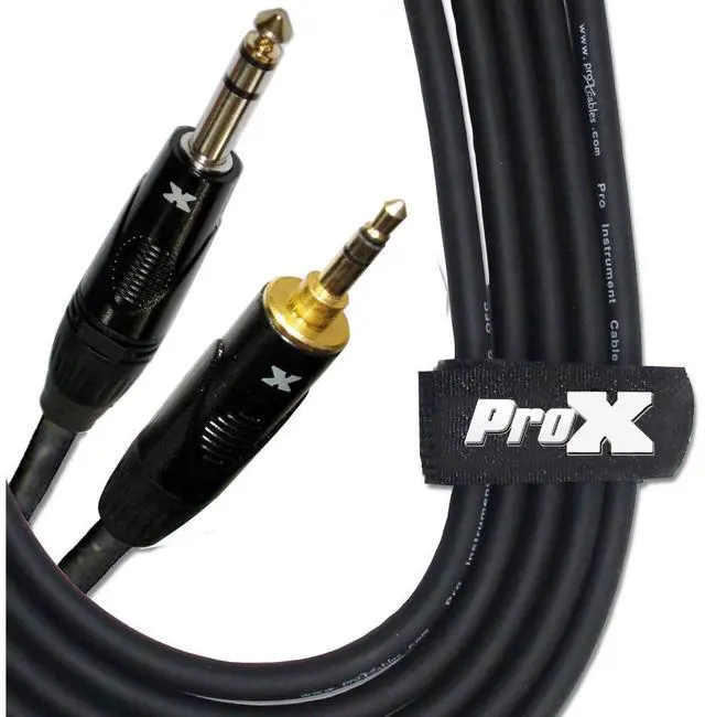 Alt view image 3 of 3 - ProX XC-MS05 | 5\' 1/4 TRS to 1/8 TRS