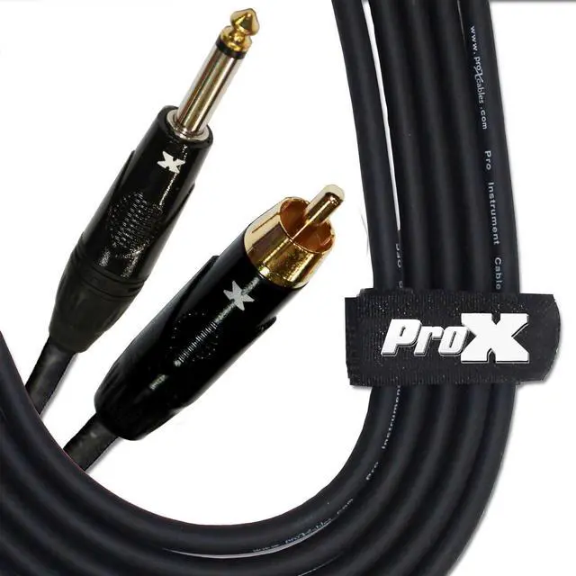 Alt view image 6 of 6 - ProX XC-PR10 | 10\' 1/4 to RCA Cable