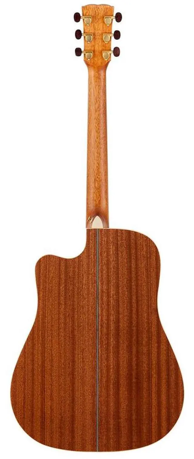 Alt view image 2 of 7 - Kremona Steel String Series M20 D-Style Acoustic Electric Guitar with Hardshell Case, Rosewood Fingerboard