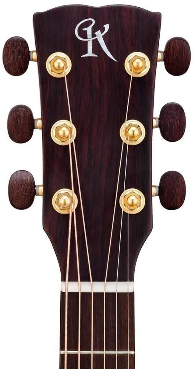 Alt view image 5 of 7 - Kremona Steel String Series M20 D-Style Acoustic Electric Guitar with Hardshell Case, Rosewood Fingerboard
