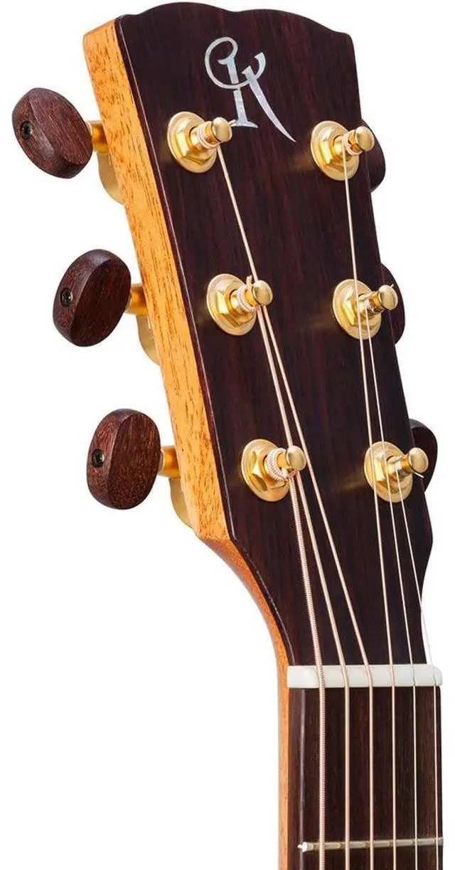Alt view image 6 of 7 - Kremona Steel String Series M20 D-Style Acoustic Electric Guitar with Hardshell Case, Rosewood Fingerboard
