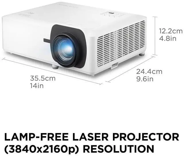 Alt view image 11 of 14 - ViewSonic LS901-4K 5,500 ANSI Lumens 4K HDR Laser Installation Projector