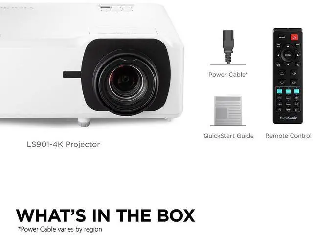 Alt view image 13 of 14 - ViewSonic LS901-4K 5,500 ANSI Lumens 4K HDR Laser Installation Projector