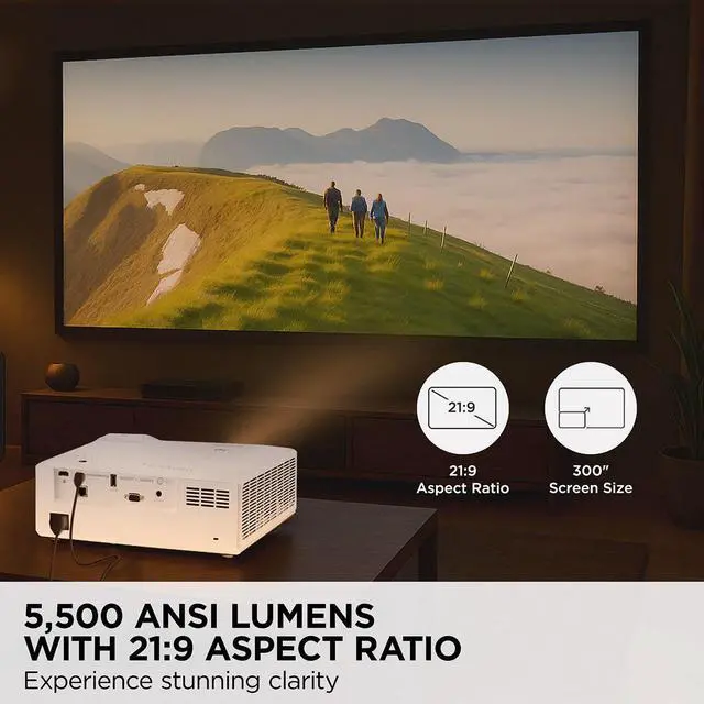 Alt view image 10 of 14 - ViewSonic LS901-4K 5,500 ANSI Lumens 4K HDR Laser Installation Projector