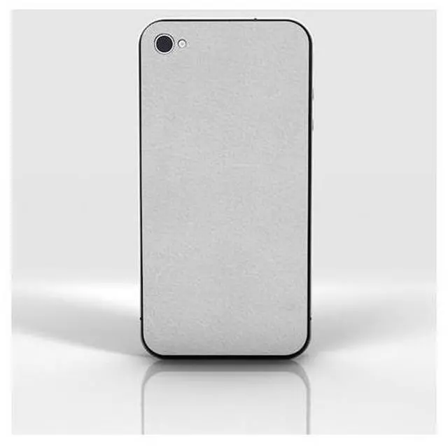 Alt view image 7 of 7 - Slickwraps Leather Series White Glacier Skin for iPhone 4/4S SW-AIP4-GLACIER