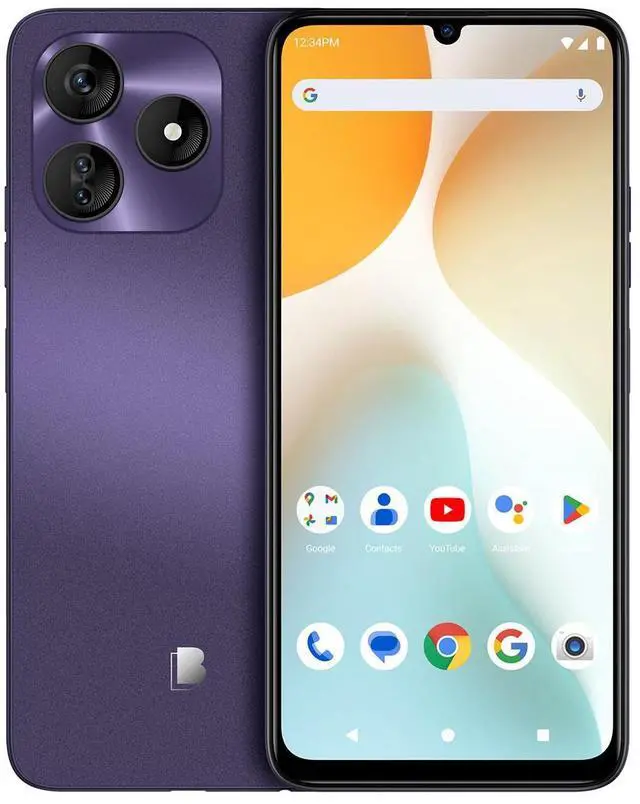 Alt view image 6 of 12 - BLU G64L G0990WW 128GB Dual-SIM GSM Unlocked, Purple