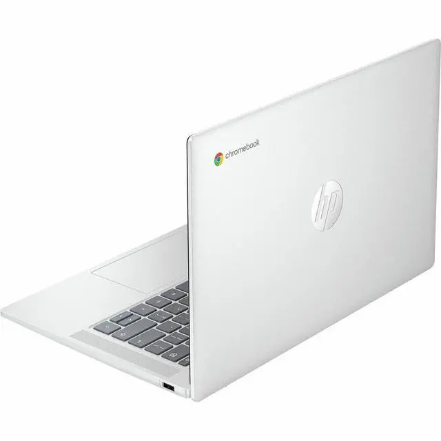 Alt view image 4 of 13 - HP Chromebook 14a-nf0010nr 14" HD Laptop, Intel N100 0.8GHz, 4GB RAM, 64GB eMMC, ChromeOS, Sky Black