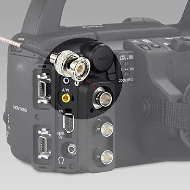 Alt view image 6 of 7 - AndyCine 3.3' BNC Male to BNC Male SDI Coaxial Cable for Camera Monitor #ASDIC75