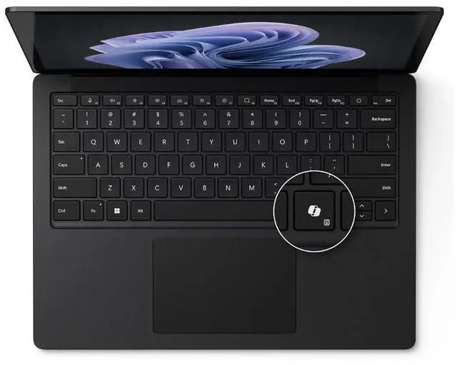 Alt view image 8 of 9 - Microsoft Laptop Surface Laptop 6 Intel Core Ultra 7 165H 16GB Memory 256 GB SSD Intel Arc Graphics 13.5" Touch Screen Windows 11 Pro 64-bit ZJV-00001