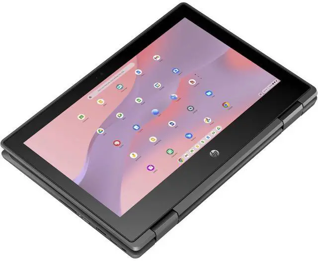 Alt view image 16 of 17 - HP Fortis x360 G3 J 11.6" Touchscreen Rugged Convertible 2 in 1 Chromebook HD 1366 x 768 Intel Celeron N5100 (4 Core) 1.10 GHz 8 GB Total RAM 8 GB On-board Memory 64 GB Flash Memory Model 7L302UT#ABA