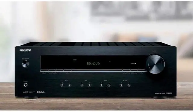Alt view image 17 of 18 - Onkyo TX-8220 Analog Home Audio/Video Stereo Receiver (Black)