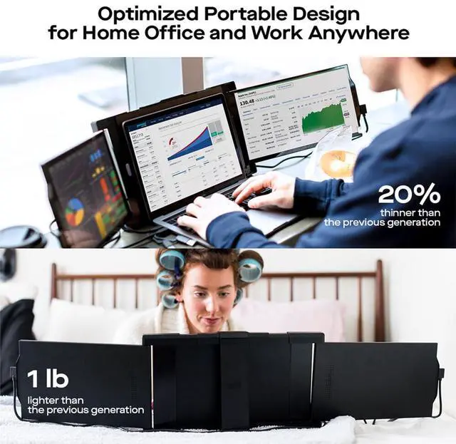 Alt view image 11 of 13 - Mobile Pixels - TRIO 2.0 13.3" LCD Monitor - Black (101-1003P04)