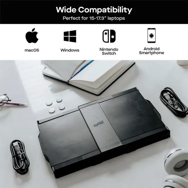 Alt view image 12 of 13 - Mobile Pixels - TRIO 2.0 13.3" LCD Monitor - Black (101-1003P04)