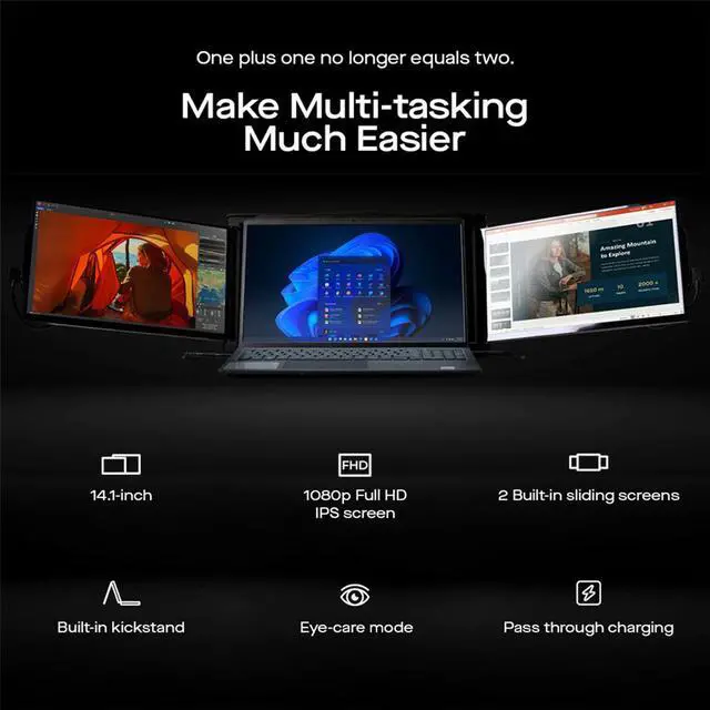 Alt view image 13 of 13 - Mobile Pixels - TRIO 2.0 13.3" LCD Monitor - Black (101-1003P04)