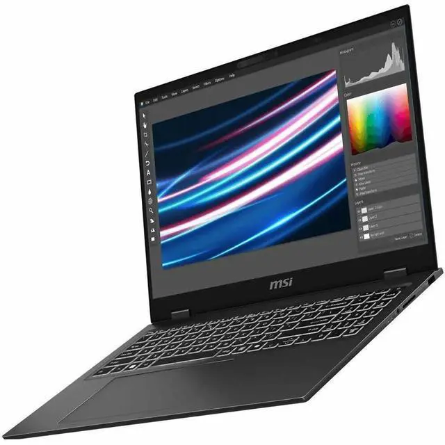 Alt view image 13 of 16 - MSI Prestige 16 AI Evo B1MG Prestige 16 AI Evo B1MG-048US 16" Notebook - QHD+ - Intel Core Ultra 9 185H - Intel Evo Platform - 32 GB - 2 TB SSD - Stellar Gray - Intel Chip - 2560 x 1600 - Windows