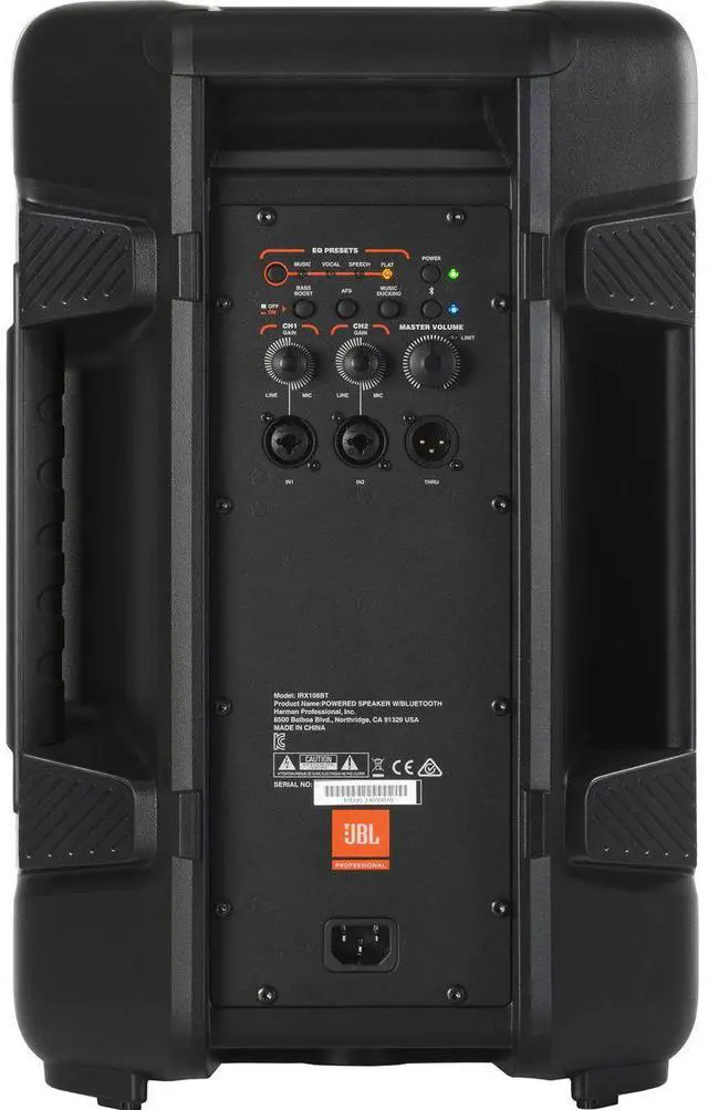 Alt view image 16 of 20 - JBL IRX108BT Compact Powered 8" Portable Speaker with Bluetooth