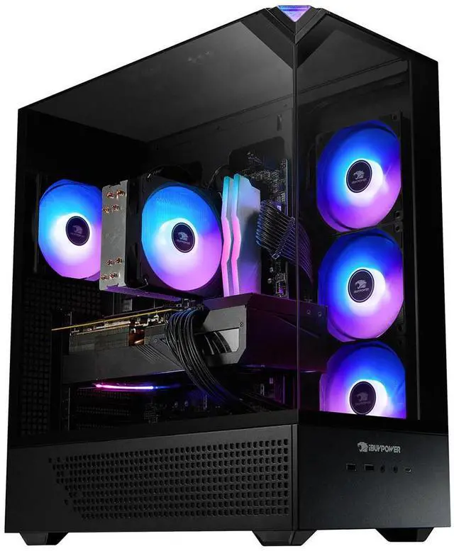 Alt view image 9 of 14 - iBUYPOWER Element Gaming PC Desktop - Intel Core i5 14400F, NVIDIA GeForce RTX 5060Ti 8GB, 16GB DDR5 RGB RAM, 1TB NVMe SSD