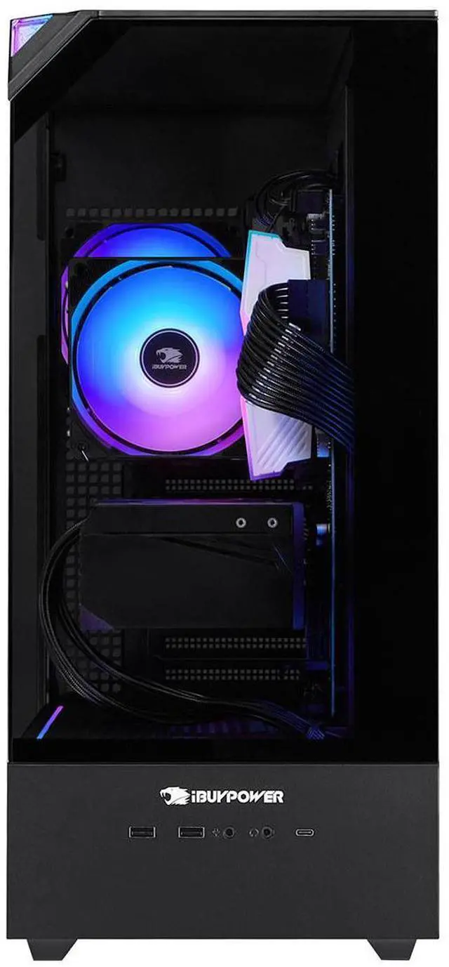 Alt view image 14 of 14 - iBUYPOWER Element Gaming PC Desktop - Intel Core i9 14900F, NVIDIA GeForce RTX 5070 12GB, 32GB DDR5 RGB RAM, 1TB NVMe SSD