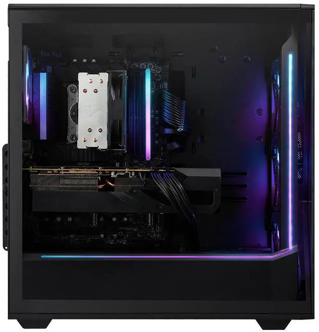 Alt view image 10 of 14 - iBUYPOWER Slate Gaming PC Desktop - AMD Ryzen 7 8700F, AMD Radeon RX 6600 8GB, 16GB DDR5 RGB RAM, 1TB NVMe SSD