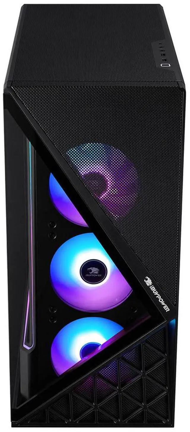 Alt view image 14 of 14 - iBUYPOWER Slate Gaming PC Desktop - AMD Ryzen 7 8700F, AMD Radeon RX 6600 8GB, 16GB DDR5 RGB RAM, 1TB NVMe SSD