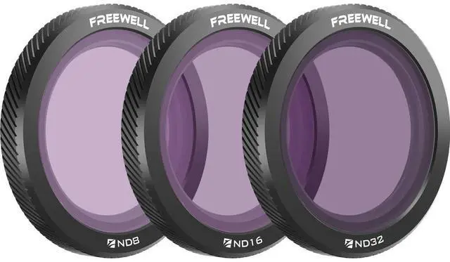 Main image of Freewell Standard Day ND Magnetic Filter Kit for DJI Neo Drone, 3-Pack