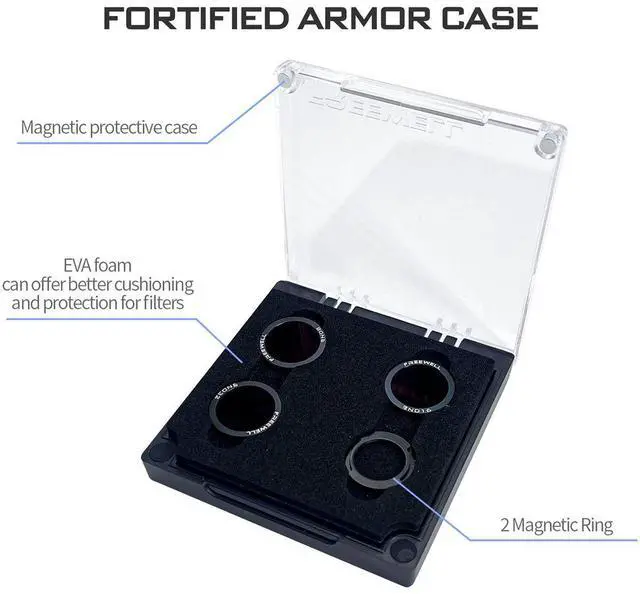 Alt view image 7 of 7 - Freewell Standard Day ND Magnetic Filter Kit for DJI Neo Drone, 3-Pack