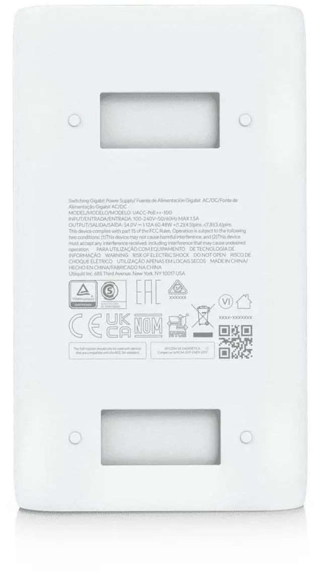 Alt view image 10 of 10 - Ubiquiti 10G PoE++ Adapter 60W (UACC-PoE++-10G)