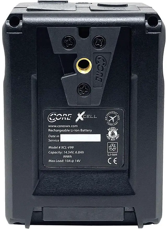 Alt view image 10 of 14 - Core SWX XCell Micro-Sized Smart Battery (99Wh, V-Mount)