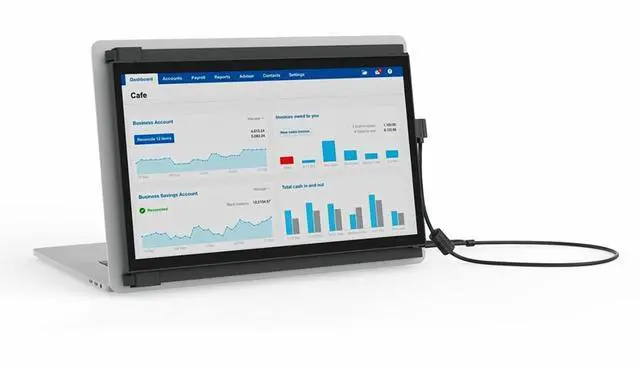 Alt view image 3 of 9 - Mobile Pixels - DUEX Plus DS 13.3" IPS LCD Monitor - Black (101-1006P04)