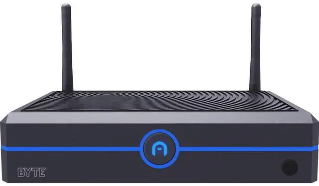 Main image of Azulle Byte Mini Desktop Computer, Intel Celeron N4500 1.1GHz, 4GB RAM, 64GB eMMC, Windows 11 Pro, Black